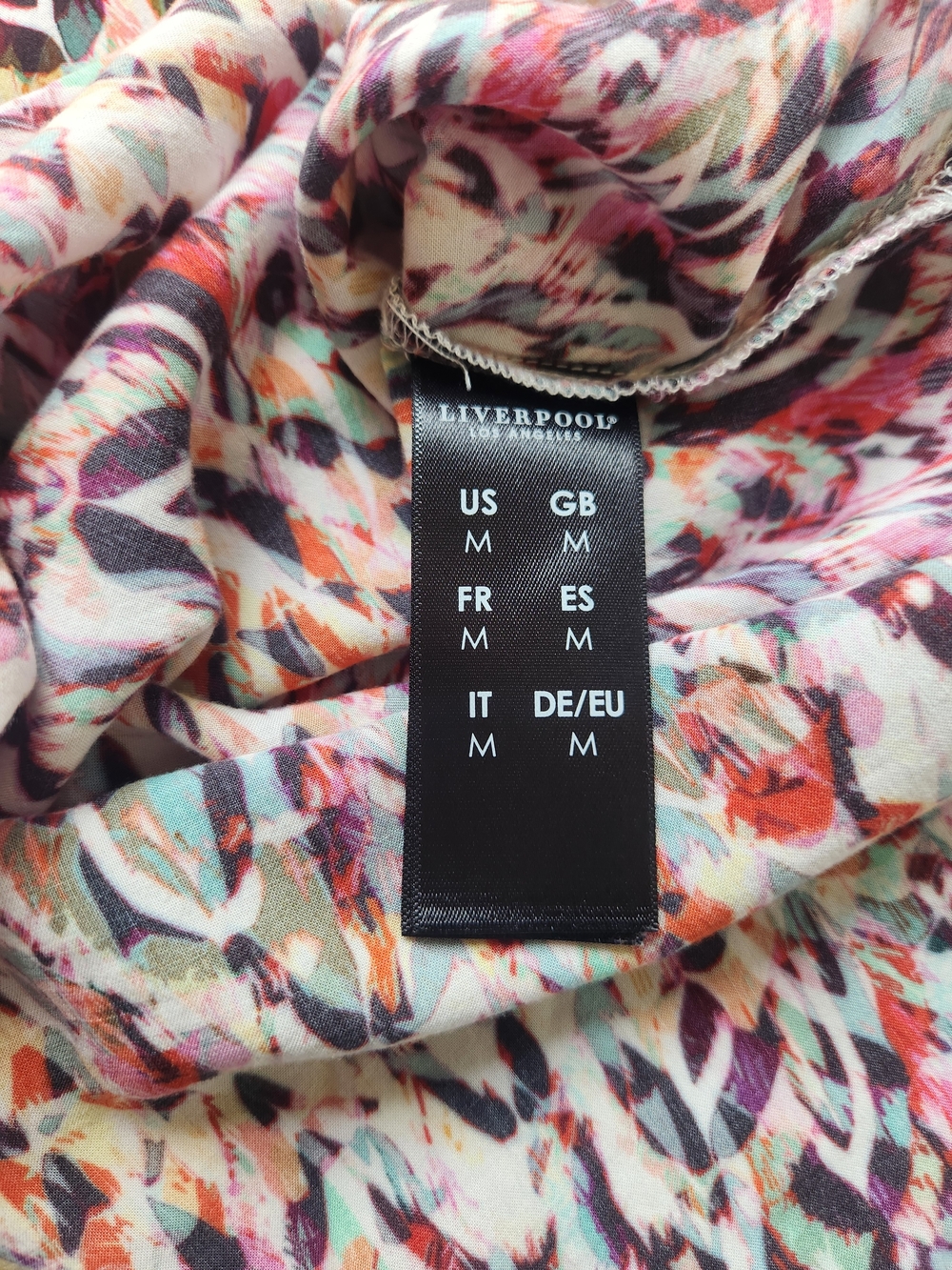 Liverpool Multicolor Abstract Print Button-Down Shirt - Picture 11 of 13